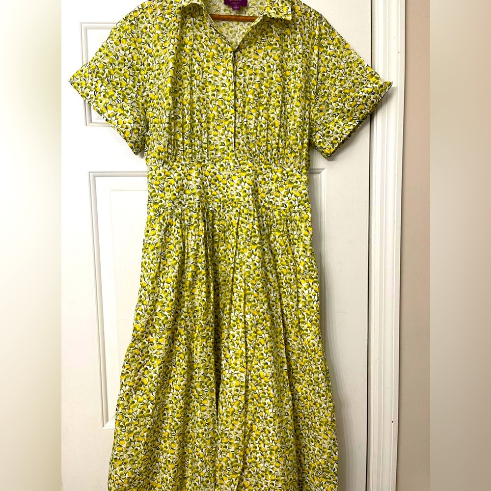 J. Crew Yellow Floral Dress